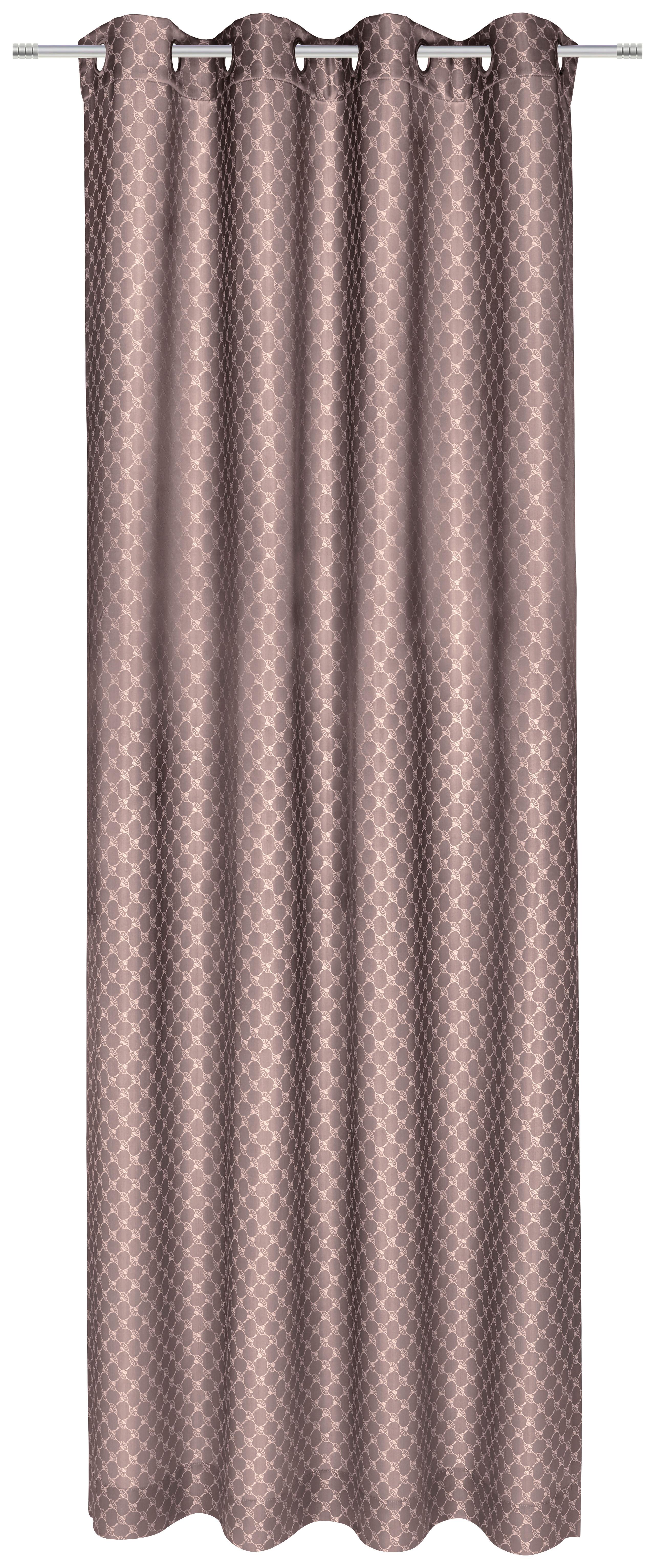 ZASŁONA NA PRZELOTKACH J-ALLOVERS JOOP! - różowy, Design, tkanina (140/250cm) - Joop!