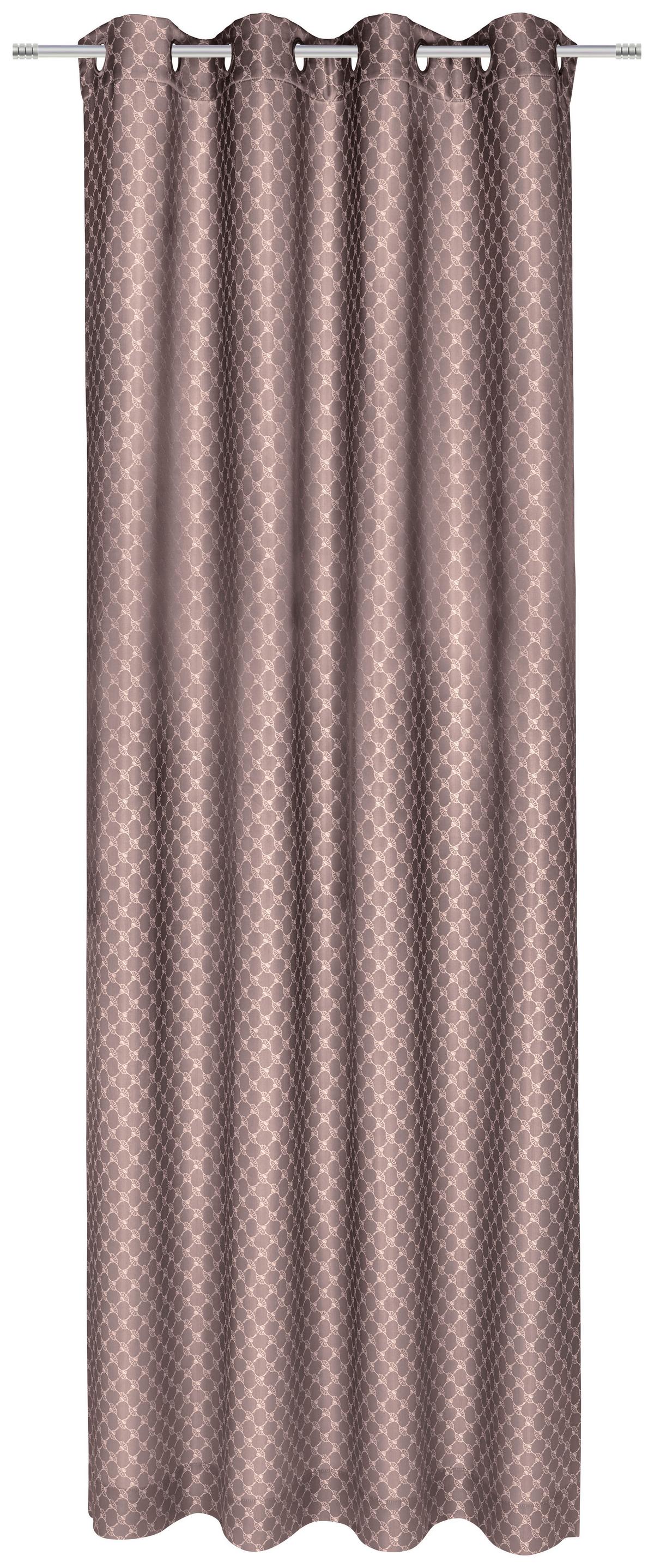 ZASŁONA NA PRZELOTKACH J-ALLOVERS JOOP! - różowy, Design, tkanina (140/250cm) - Joop!