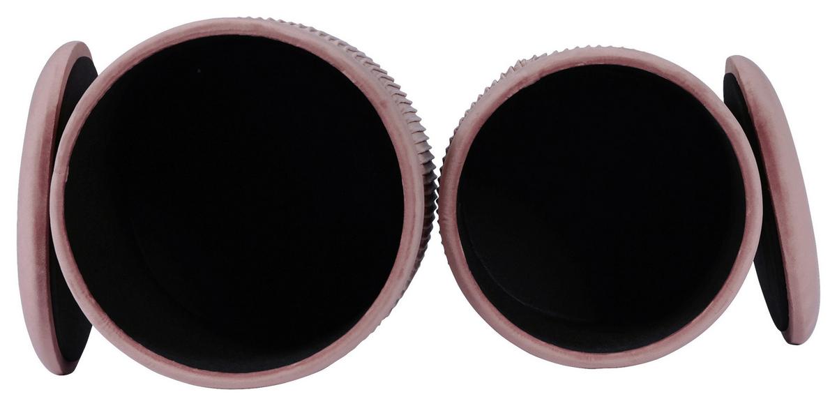 HOCKERSET ZORA 325 - Goldfarben/Altrosa, Konventionell, Kunststoff/Textil (31,5/36/38/44/31,5/36cm) - Kayoom