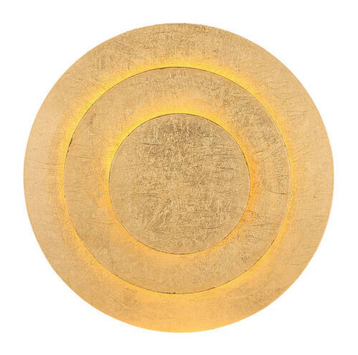 Stropna Led-svetilka Heda, S Sijalko - zlate barve, Design, kovina (18/4,7cm) - Globo