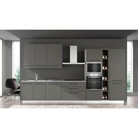 Blok Kuhinja S Aparatima Line 390 - siva/crna, Konvencionalno, drvo/metal (390/216-240/60cm) - Mömax