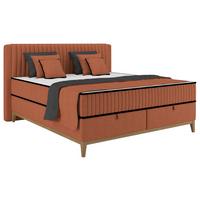 Boxbett Elena Orange ca. 160x200cm - Orange, KONVENTIONELL, Holz/Holzwerkstoff (160/200cm) - Sembella