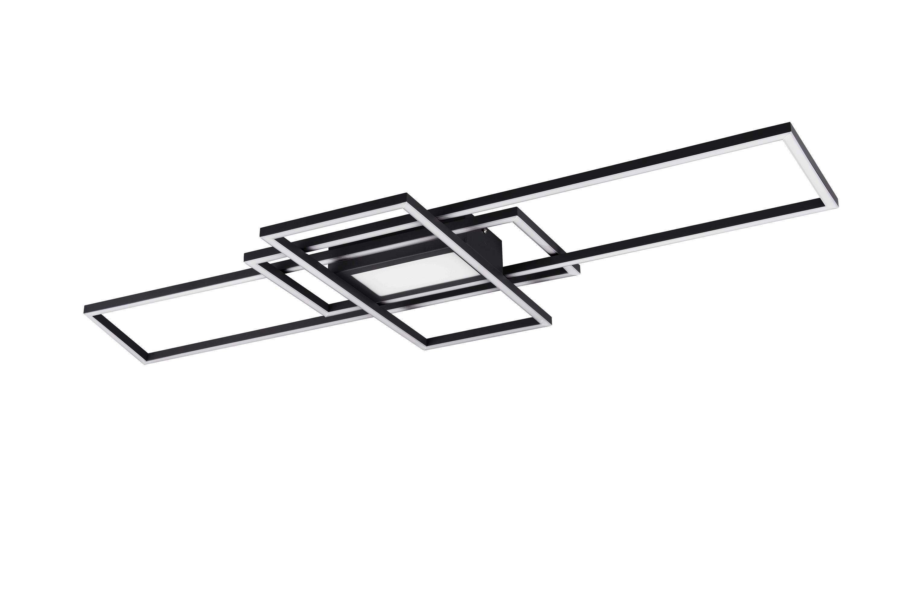 LAMPA SUFITOWA LED X62061142 IRVINE *SBN* - antracytowy/biały, Trend, tworzywo sztuczne/metal (105/42/6,5cm) - Novel