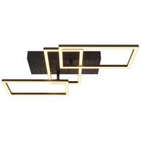 LED-Deckenleuchte Terrxa Opal/Schwarz max. 40 Watt - Opal/Schwarz, Design, Kunststoff/Metall (59/40,5/9,7cm) - Globo