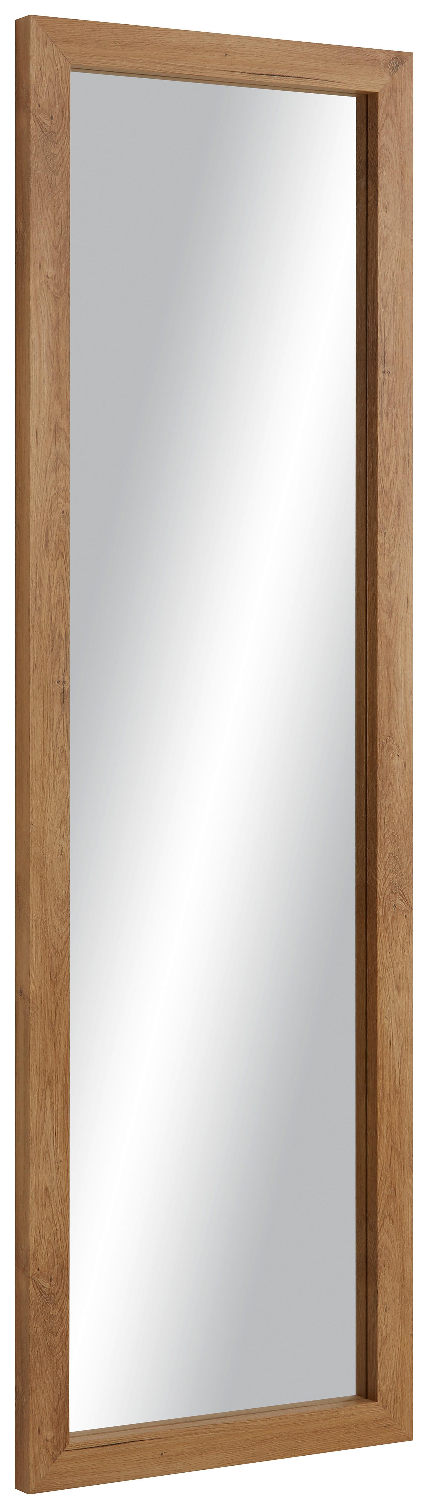 VÄGGSPEGEL TINA - ekfärgad, Klassisk, trämaterial/glas (50/160/3,5cm) - Mömax