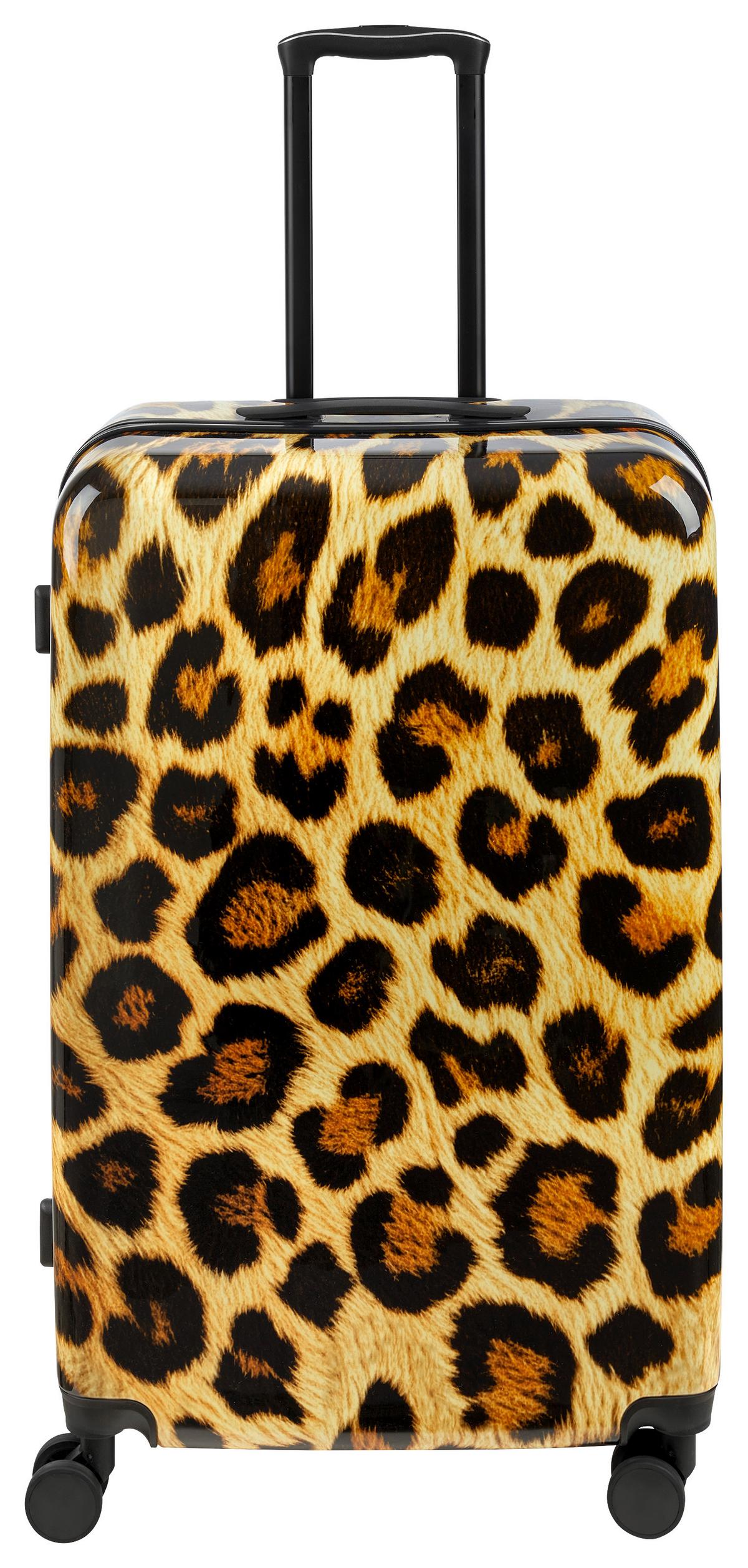 Reisekofferset Leo Leoprint, 3-teilig - Ecru, KONVENTIONELL, Kunststoff/Textil - Mömax