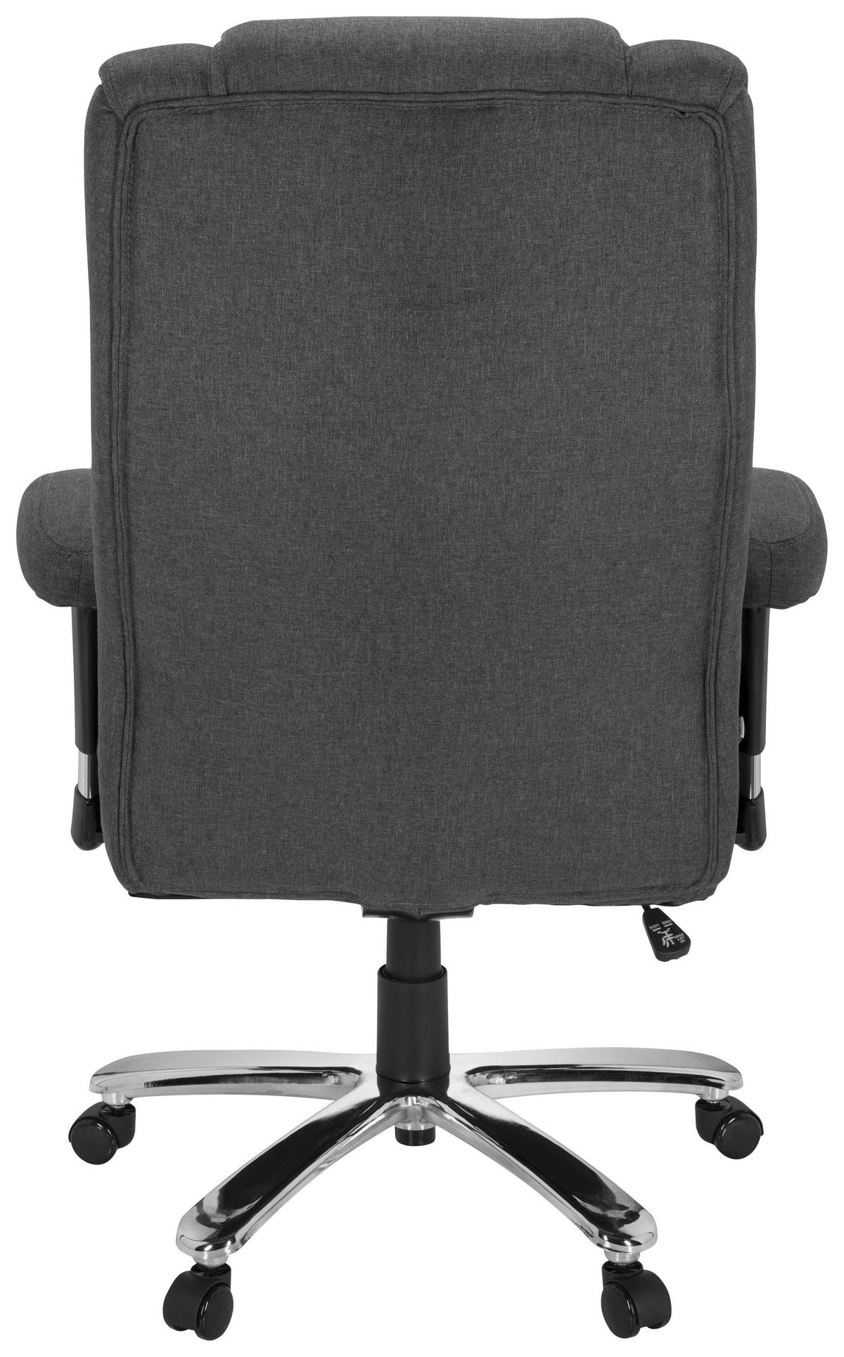Pisarniški Stol Builder Xxl I, Temno Siva - srebrne barve/temno siva, Moderno, kovina/umetna masa (76/123/81cm) - MID.YOU