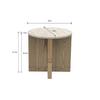 BEISTELLTISCH MATERA -TREND- -BASED- - Naturfarben, MODERN, Holzwerkstoff/Stein (40/39cm) - Based