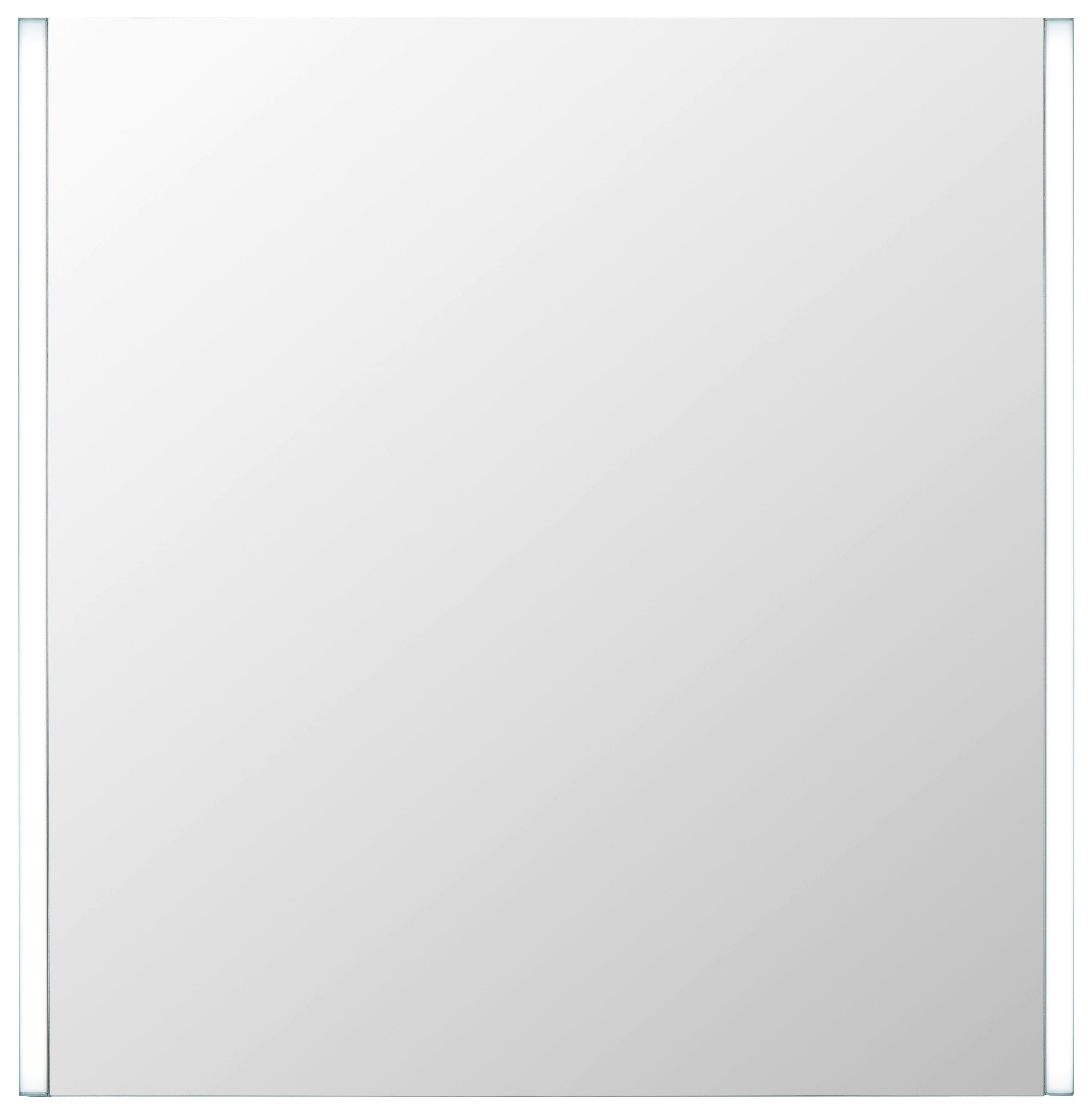 Leuchtspiegel in Weiß ca. 63x65cm - MODERN, Glas (63/65/3cm) - Modern Living
