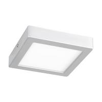 Aufbauleuchte 75603 Idun Weiss - Weiss/Silberfarben, Basics, Kunststoff/Metall (17/17/3cm) - Eglo