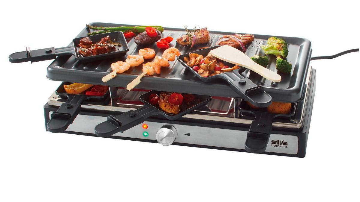 GRILL RACLETTE SILVA PK-R 088 RACLETTE GRILL - czarny, Basics, tworzywo sztuczne (44/12.5/24cm) - Silva Homeline