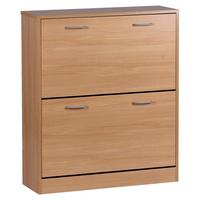 Schuhkipper Sarah ca. 75x87x24cm Buchefarben - Silberfarben/Buchefarben, KONVENTIONELL, Holzwerkstoff/Kunststoff (75/87/24cm) - MID.YOU