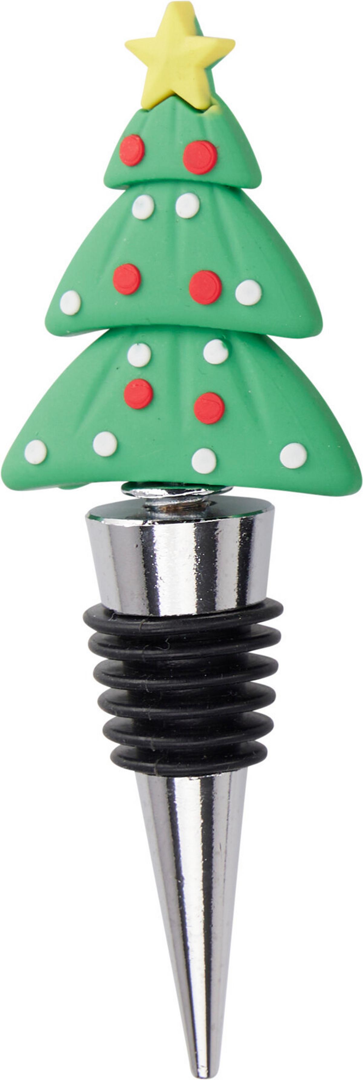 Čep Za Vino Tis The Season - višebojno, Basics, metal/plastika (12cm)