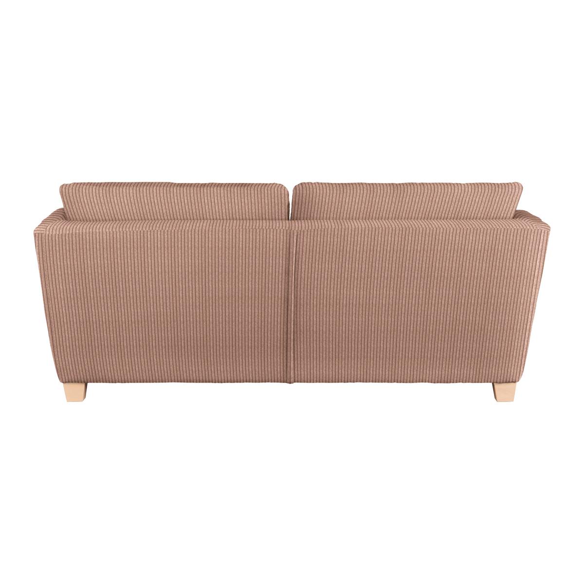 3-Sitzer-Sofa Devado Altrosa - Altrosa/Naturfarben, Holz/Textil (216/70-85/95cm) - Mömax