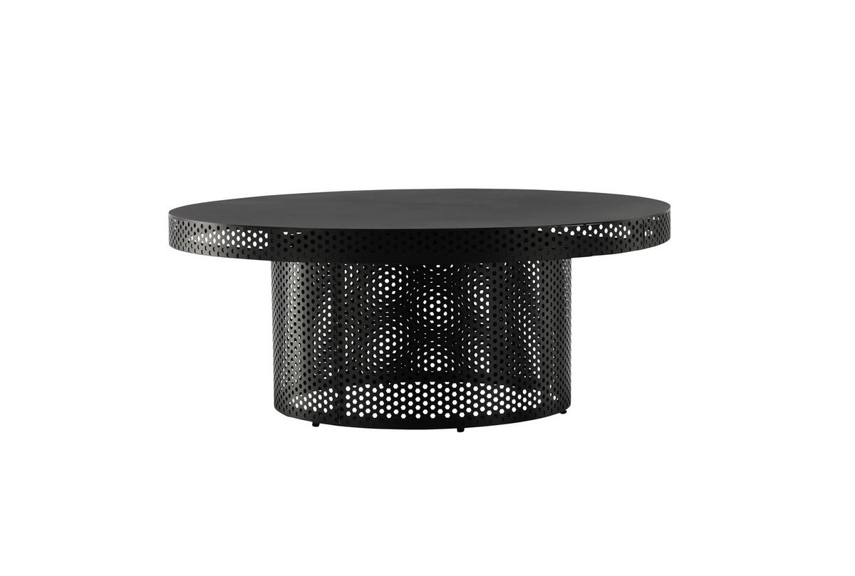 COUCHTISCH WEST END X JOSEFIN LUSTIG - Schwarz, Design, Metall (100/100/40cm) - Livetastic