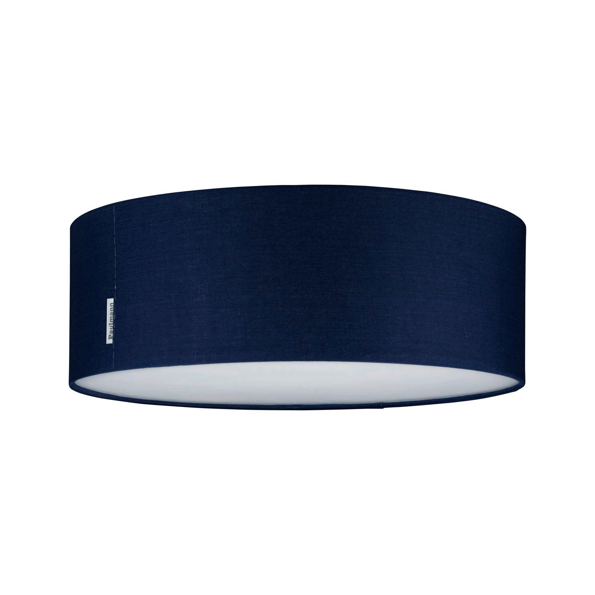 Deckenleuchte Mari in Dunkelbraun max. 20 Watt - Dunkelblau, Basics, Textil (38/13cm) - Paulmann