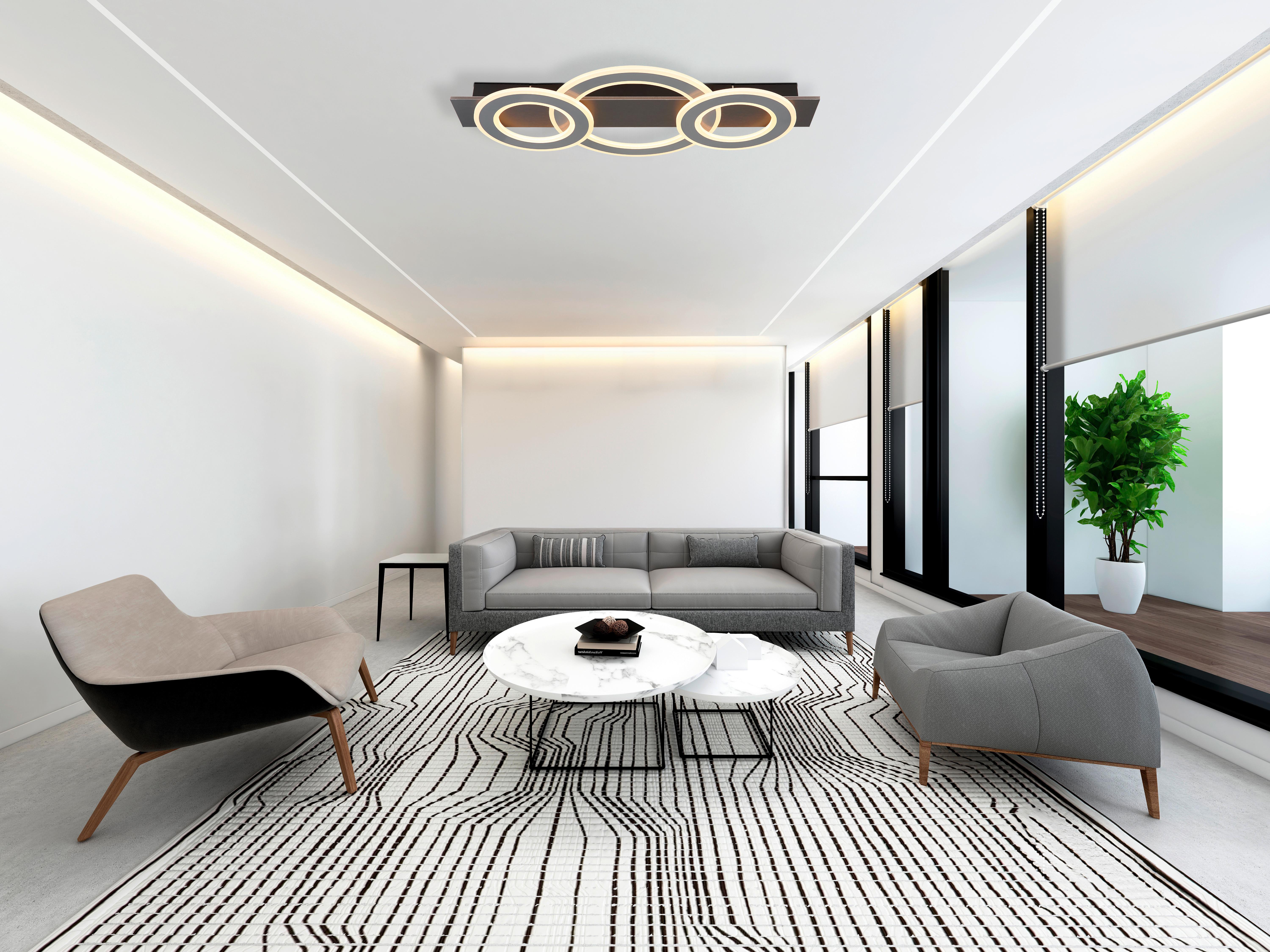 Led Mennyezeti Lámpa 48034-50 Jayden - opál/antracit, Design, műanyag/fém (73/35/7cm) - Globo