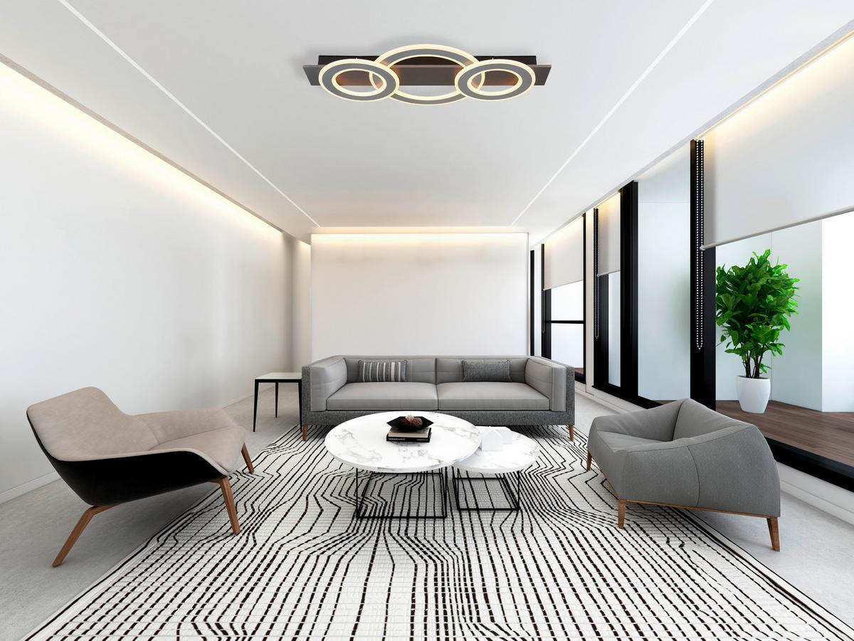 Led Mennyezeti Lámpa 48034-50 Jayden - opál/antracit, Design, műanyag/fém (73/35/7cm) - Globo