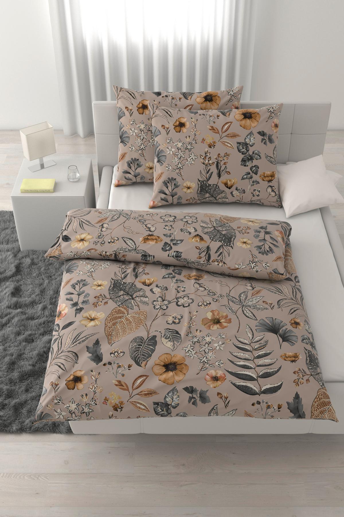 Posteljina Patlas 200x200/2x60x80cm - bež, Moderno, tekstil (200/200cm) - Mömax