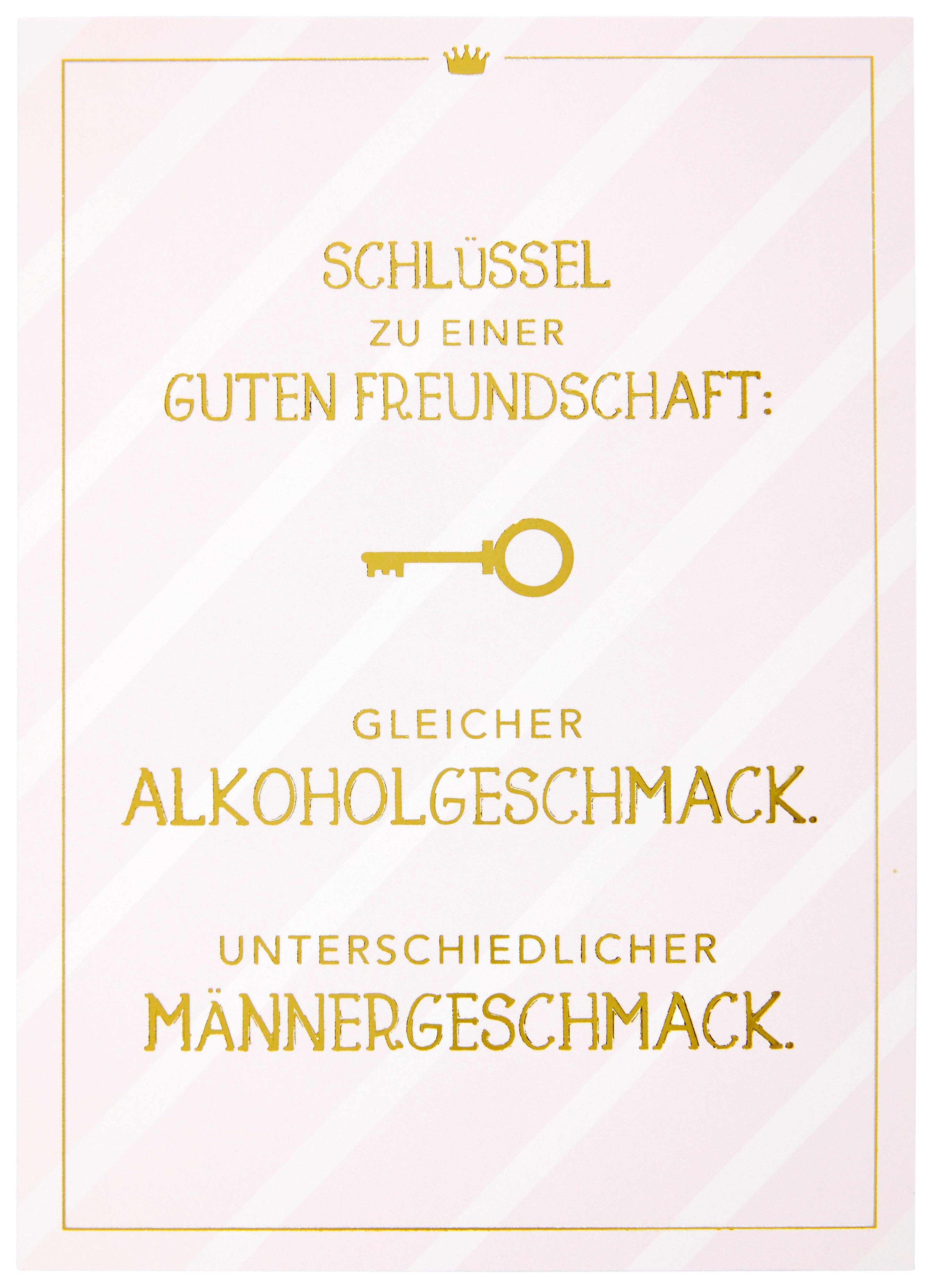 Postkarte Vollzeitprinzessin in Rosa - Goldfarben/Rosa, Papier (10,5/14,8cm) - Vollzeitprinzessin