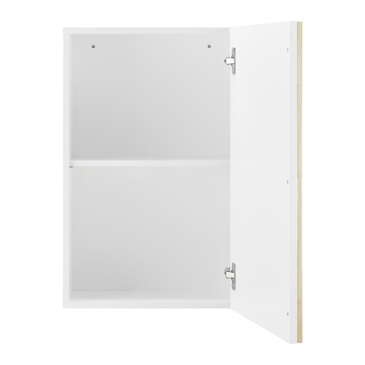 Hängeschrank Rico Weiß ca. 42x66x20 cm - Naturfarben/Weiß, MODERN, Holz (42/66/20cm) - Bessagi Home