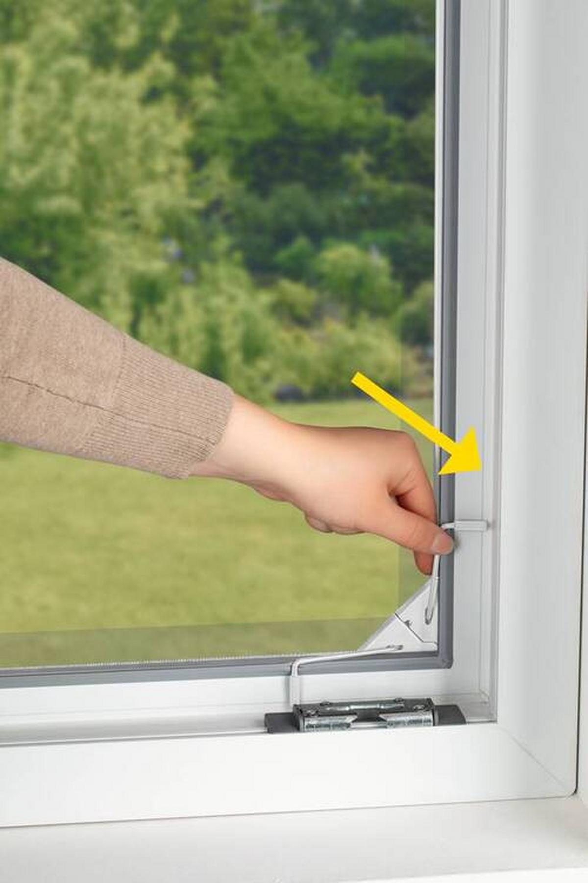 Insektenschutzgitter Teleskop Weiß ca. 140x120cm - Weiß, Kunststoff/Textil (140/120cm) - Mömax