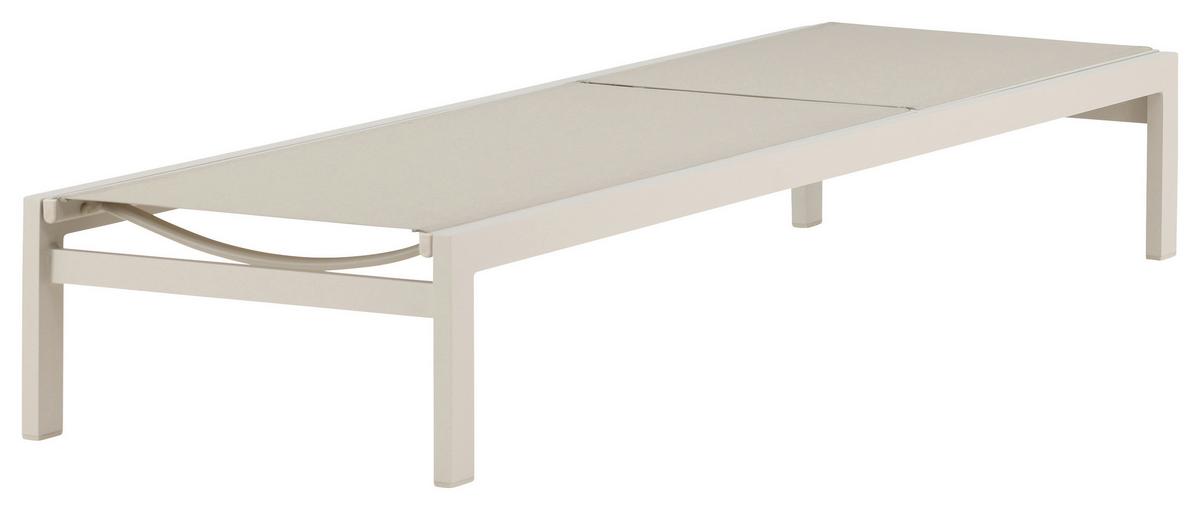 SONNENLIEGE COPACABANA - Beige, KONVENTIONELL, Metall (60/30/195cm) - Gardenson