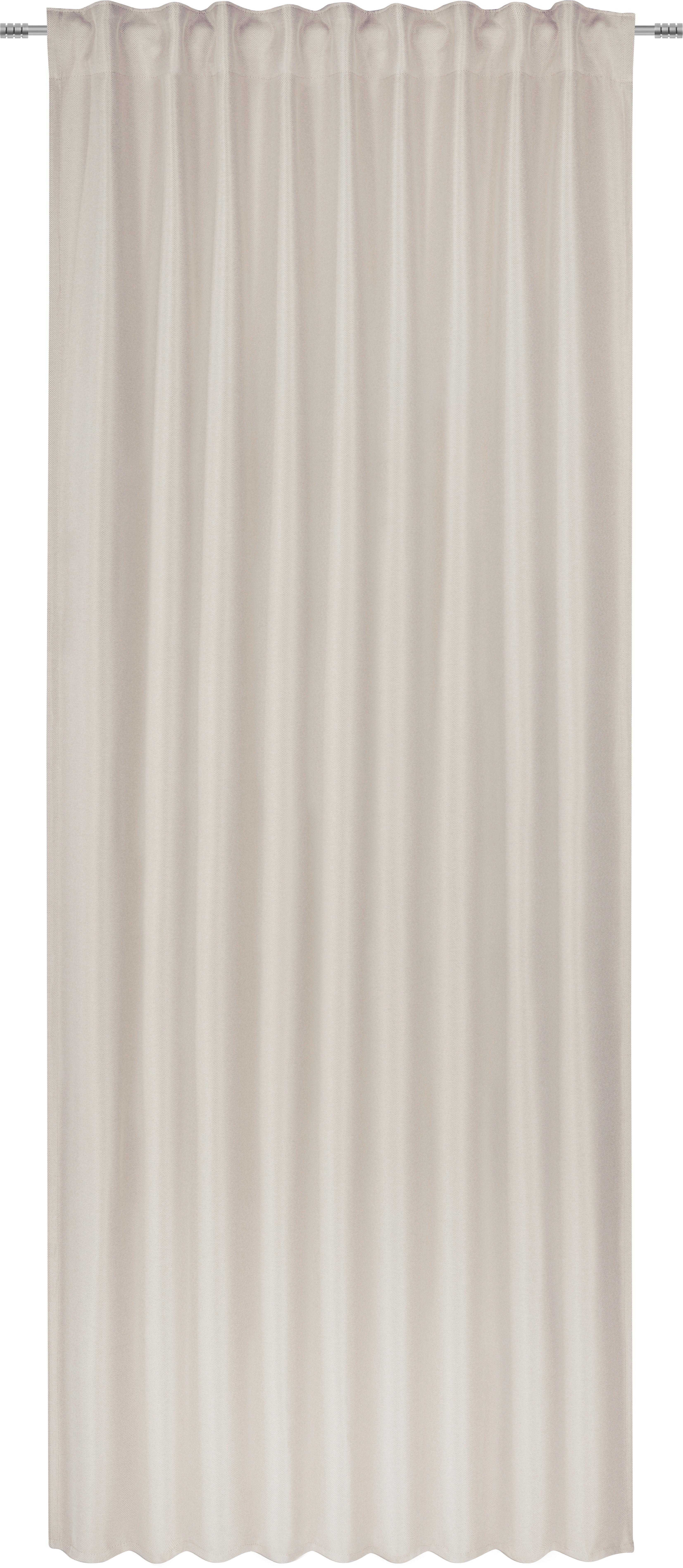 Verdunkelungsvorhang Riccarda ca. 135x255cm - Creme, MODERN, Textil (135/255cm) - Premium Living