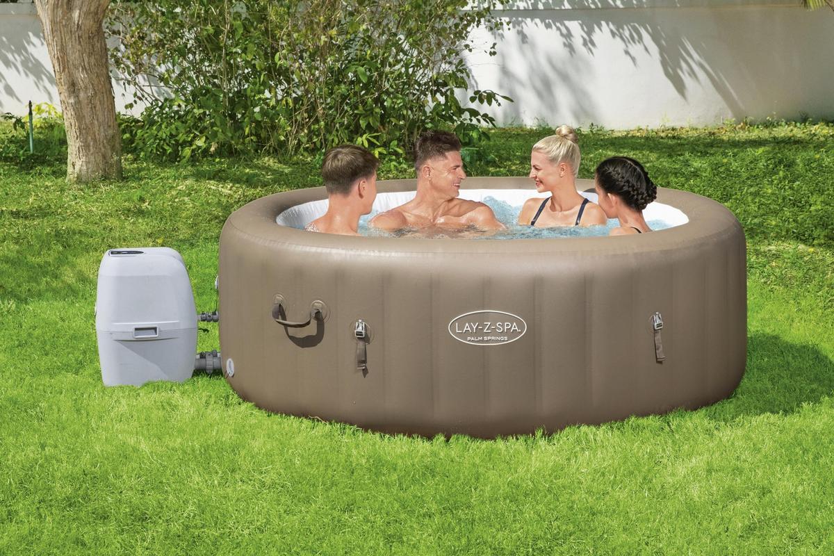 Whirlpool Adela Ø ca. 196cm - Hellbraun, MODERN, Kunststoff (196/71cm) - Bestway