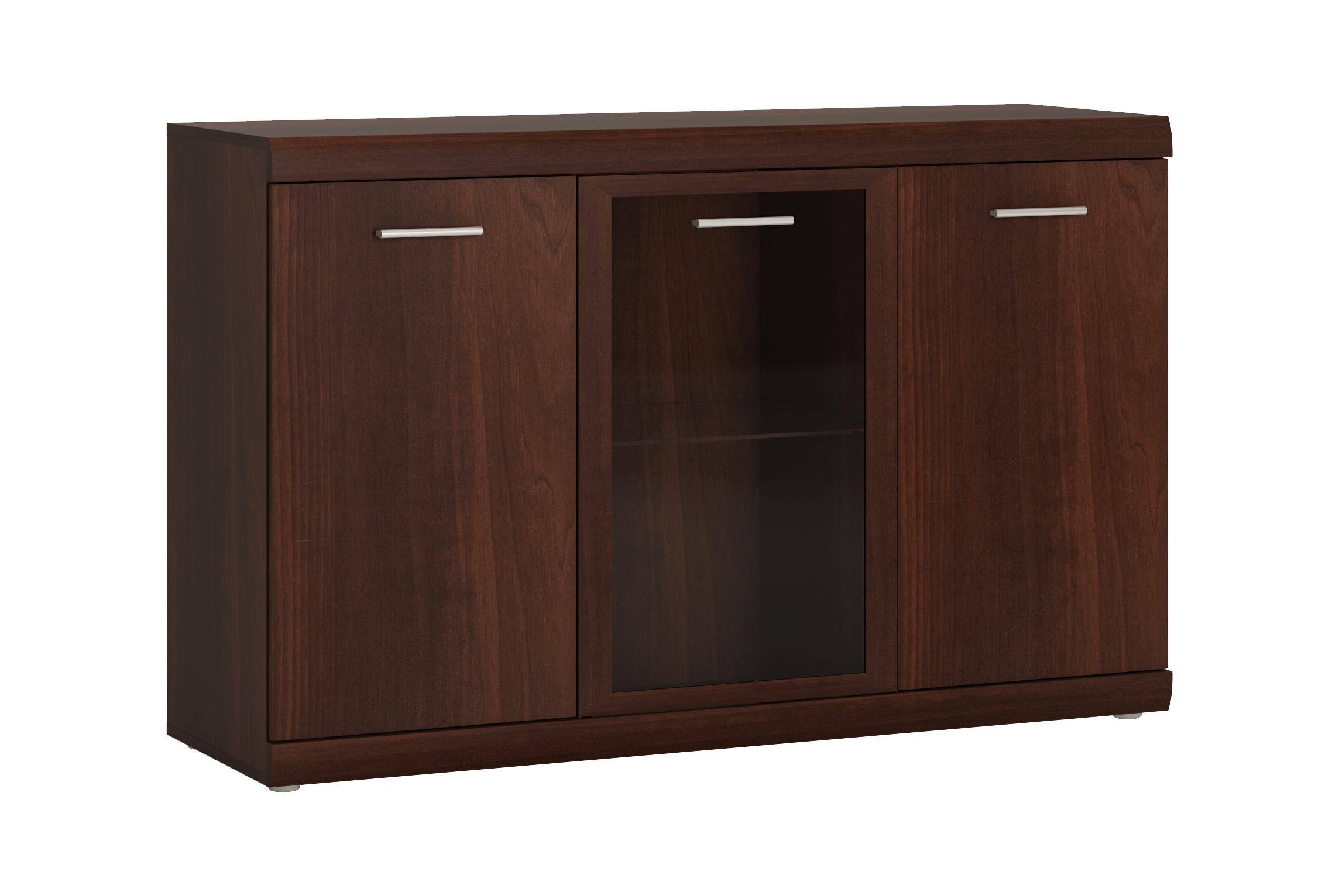 Komód Imperial-D - króm/dió, Konventionell, műanyag/faalapú anyag (140/90/45cm)
