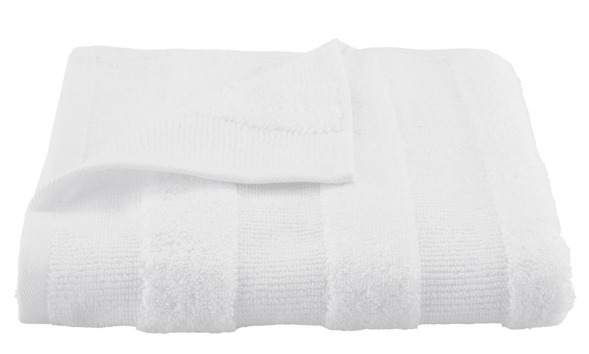 Handtuch Chris in Weiss ca. 50x100cm - Weiss, Textil (50/100cm) - Premium Living