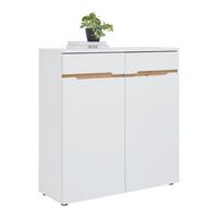 Kommode Dallas Weiß/Eiche Artisan - Schwarz/Weiß, MODERN, Holzwerkstoff (100/107/38cm) - Mömax