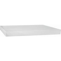 Poliță de perete Simple - alb, Modern, material pe bază de lemn (80/3,8/23,5cm) - Modern Living
