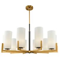 Kronleuchter Fortano Messingfarben max. 40 Watt - Messingfarben, Basics, Glas/Metall (86/53,4/86cm) - MAYTONI