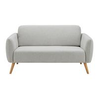 Sofa Pia Hellgrau Webstoff - Hellgrau/Naturfarben, MODERN, Holz/Textil (146/76/75cm) - Bessagi Home