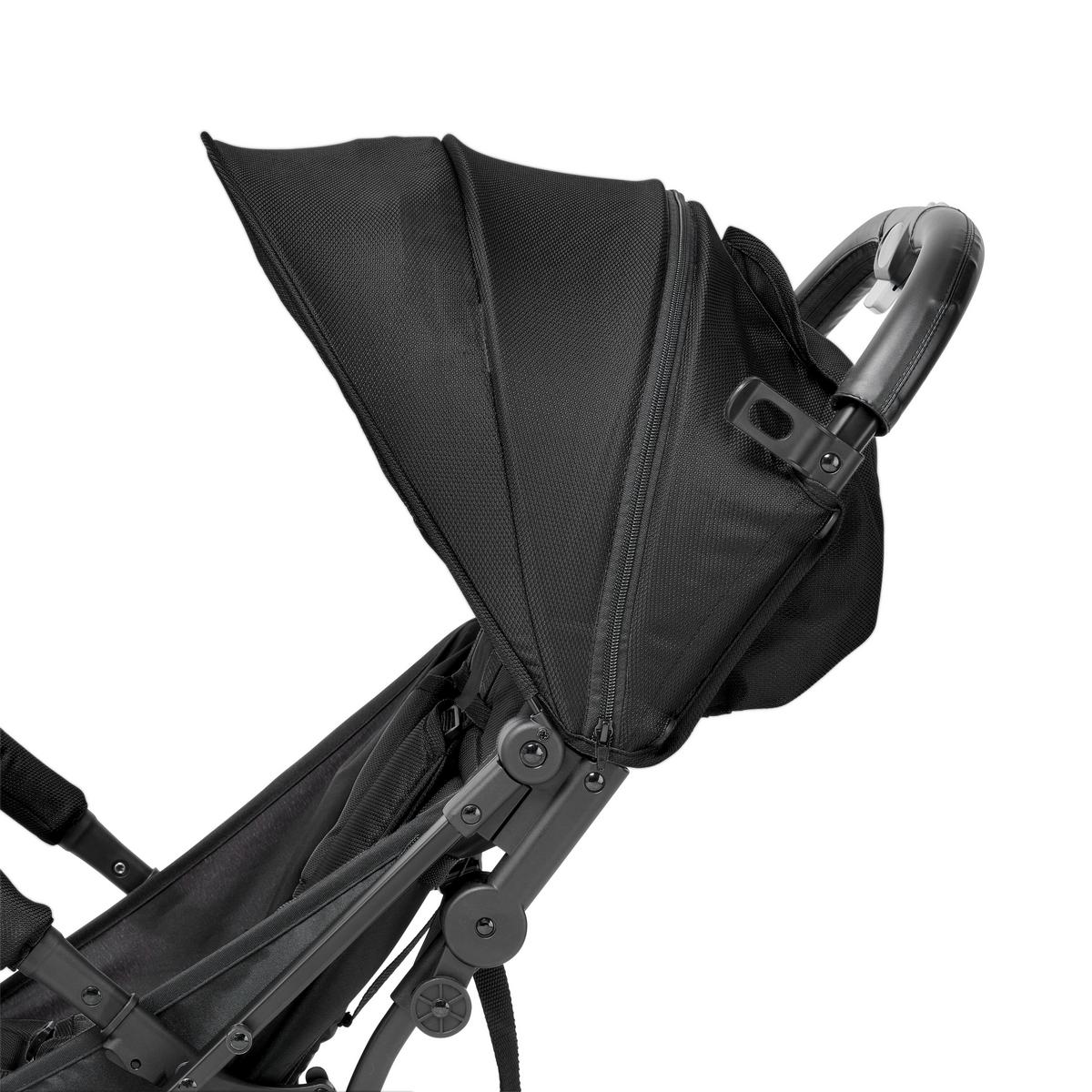 WÓZEK SPACEROWY DUBAI - czarny, Basics, metal/tkanina (70/51/103cm) - My Baby Lou