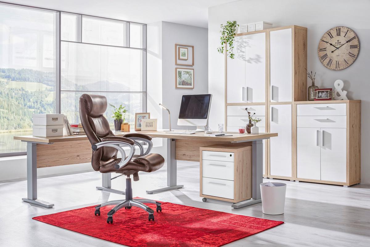 Schreibtischbeine aus Metall, 2er Set - Alufarben, Modern, Metall (70/64/70cm) - Mömax