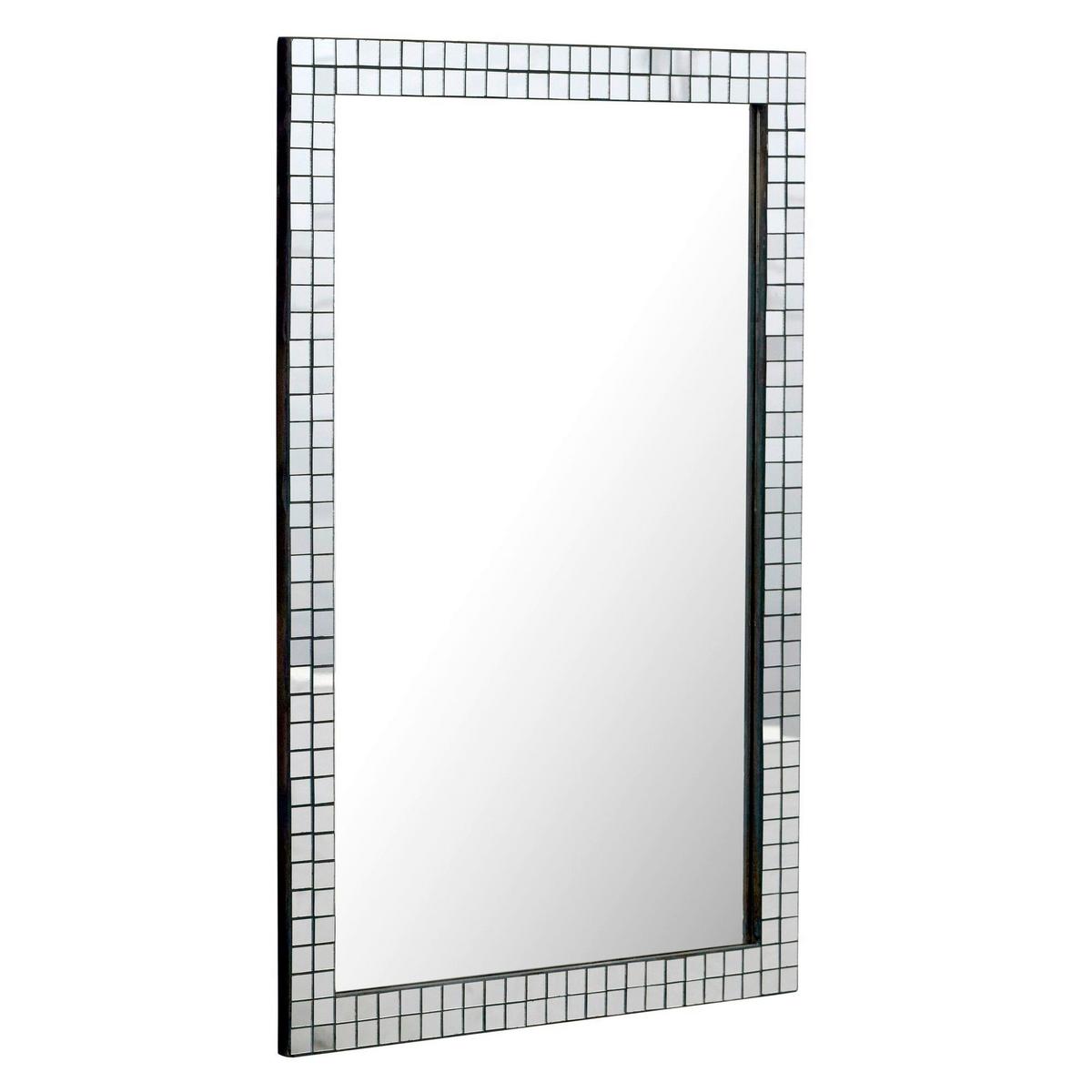 Wandspiegel Wl7.474 - Schwarz, Design, Glas/Holzwerkstoff (60/90/2cm) - Livetastic