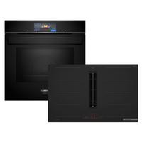 Backofenset HBDMATTBK3 - Schwarz, MODERN, Glas/Metall (80cm) - Bosch