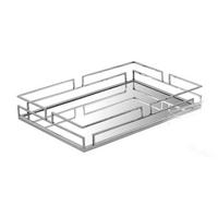 TACA DO SERWOWANIA 524938-2 - kolor niklowy/kolor chromowy, Lifestyle, metal (43/30/8cm) - Ambia Home