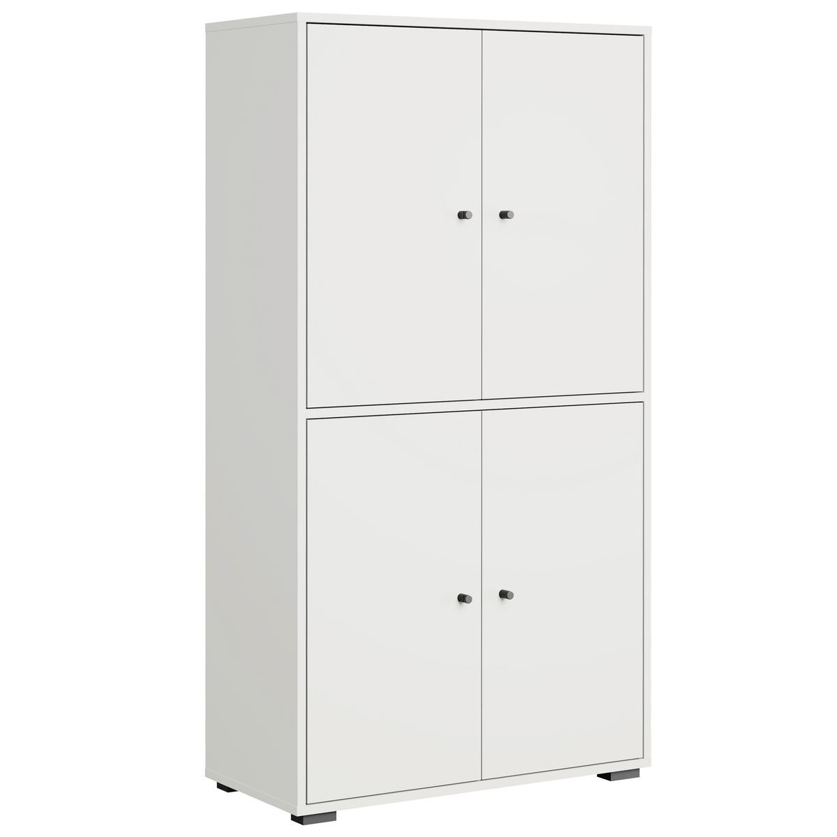 Omara Za Čevlje Dino, Bela - črna/bela, Basics, kovina/umetna masa (70/131/33cm) - P & B