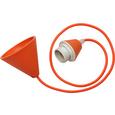 Schnurpendel Coli Orange max. 60 Watt - Orange, Kunststoff/Textil (120cm) Schnurpendel Coli Orange max. 60 Watt - Orange, Kunststoff/Textil (120cm)