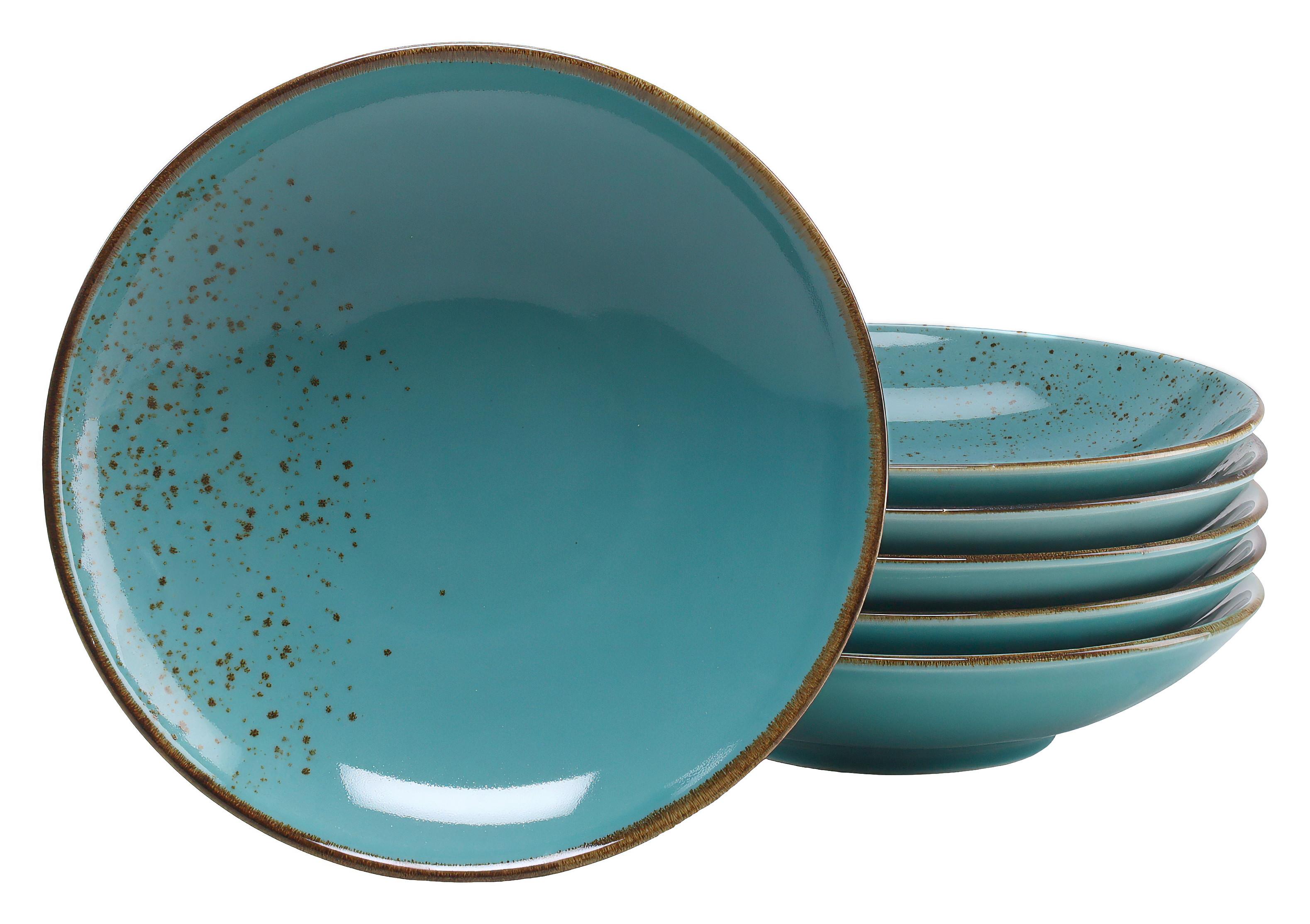 Suppentellerset 22041 Nature Collection - Türkis, Trend, Keramik (22cm) - Creatable