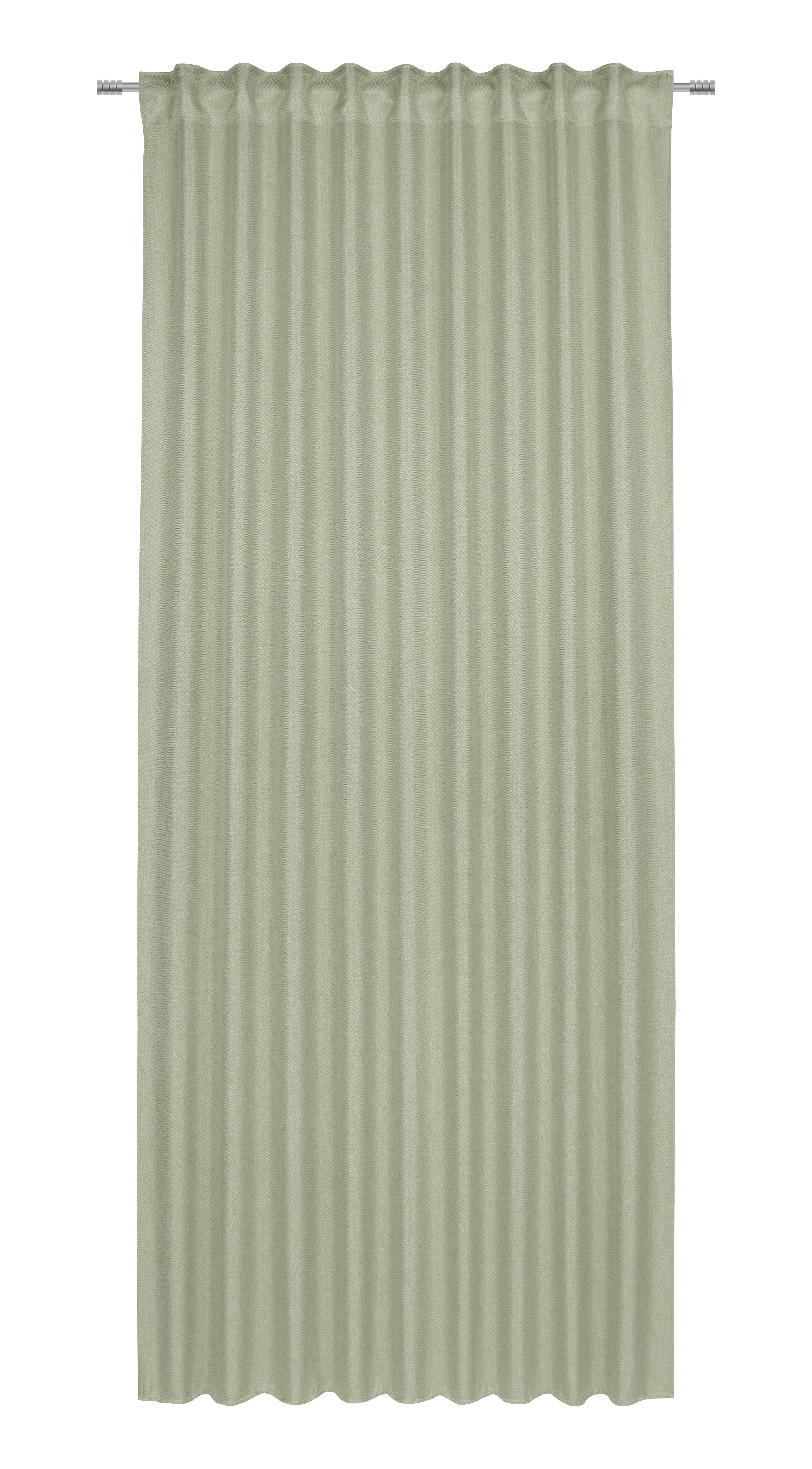 Končana Zavesa Andi 2 Kos - zelena, Konvencionalno, tekstil (140/245cm) - Mömax
