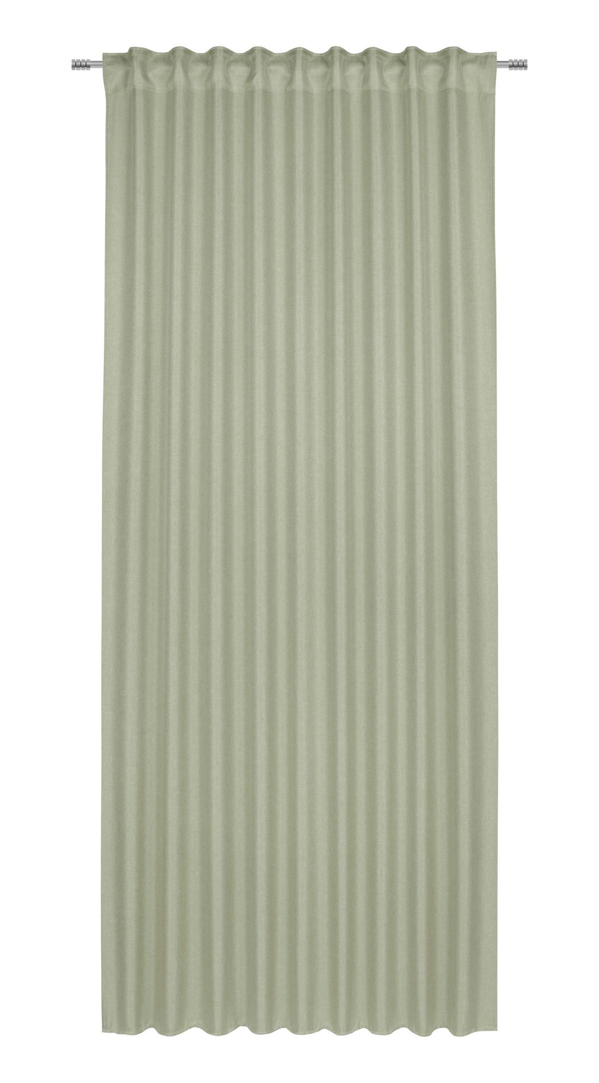 Končana Zavesa Andi 2 Kos - zelena, Konvencionalno, tekstil (140/245cm) - Mömax
