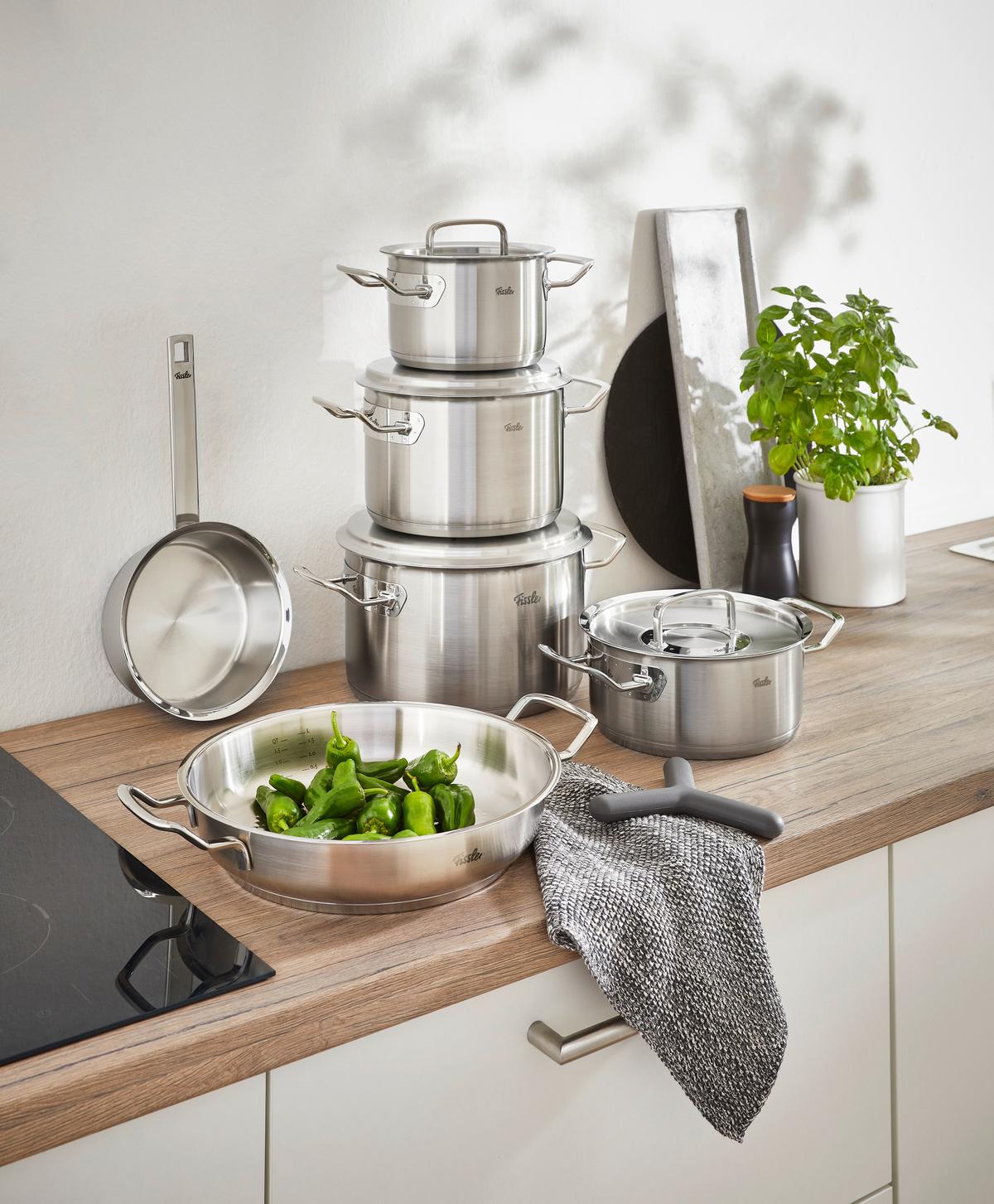 ZESTAW GARNKÓW 084-388-06-001/0 FISSLER - kolor srebrny, Design, metal - Fissler