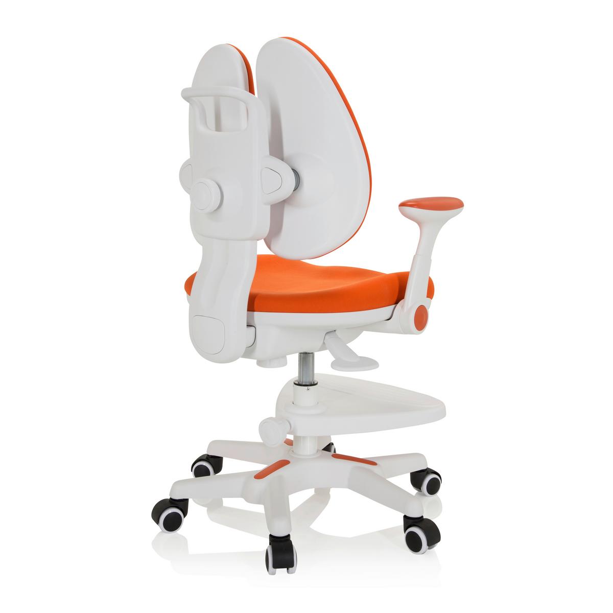 Otroški Vrtljivi Stol Kid Wing, Oranžna - bela/oranžna, Moderno, umetna masa/tekstil (56/88/52cm) - MID.YOU