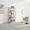 HYLLA ELVA -EXKLUSIV- - vit/silver, Modern, metall/trämaterial (70/173/40cm) - Mömax