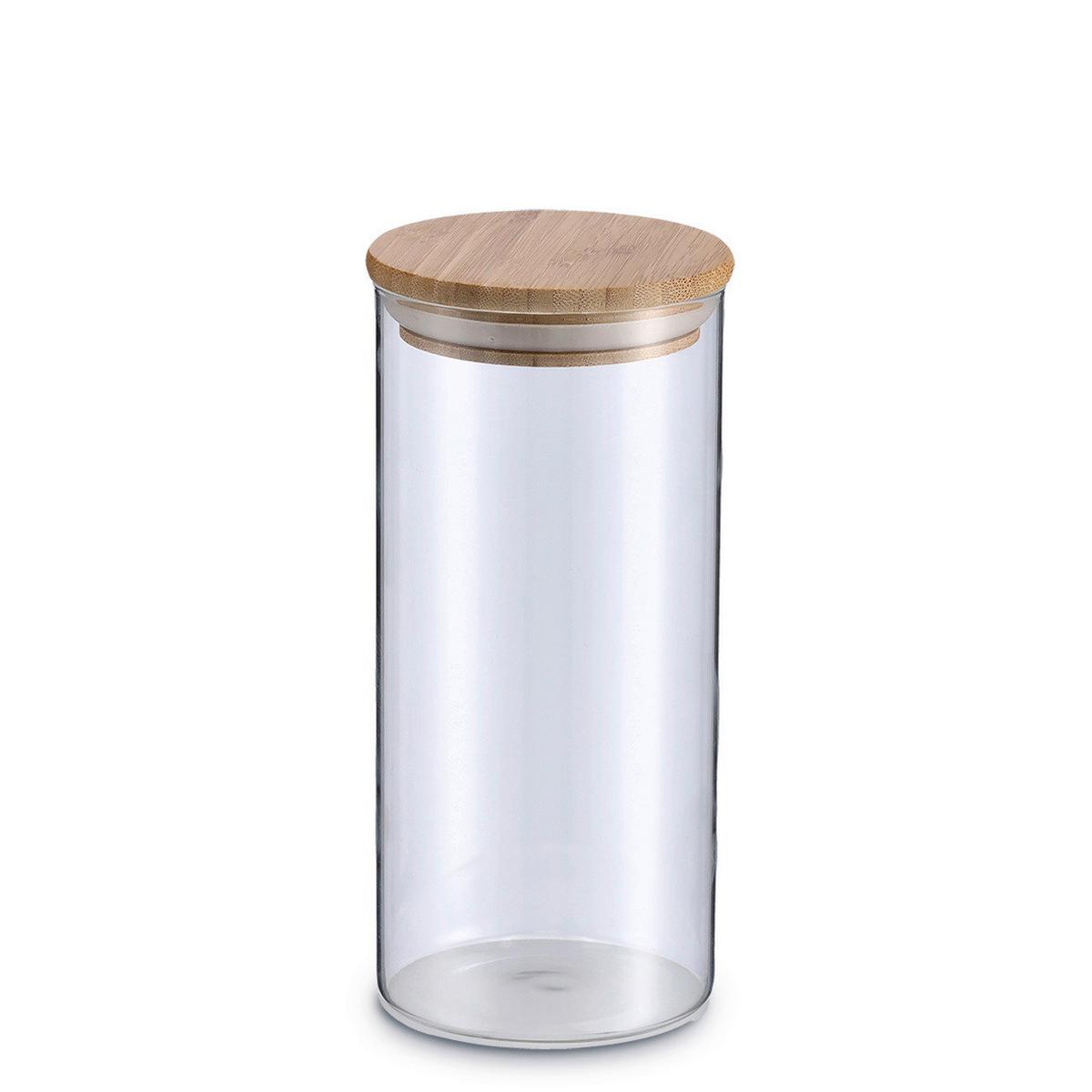 Vorratsgläserset Naturfarben - Naturfarben, Basics, Glas/Holz (40/46,5/28cm) - Zeller Present
