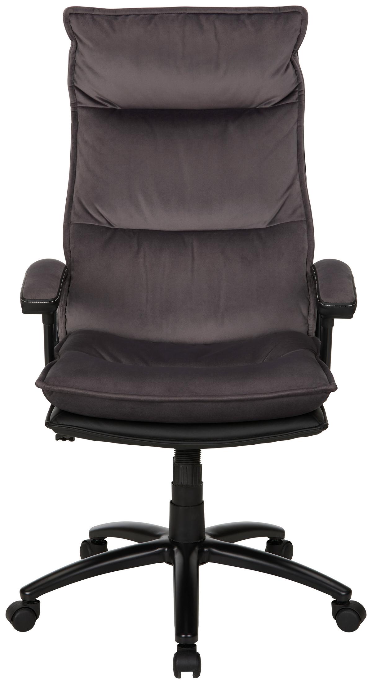 Uredska Stolica Manhatten - siva/crna, Moderno, metal/tekstil (65/113-123/79cm) - Modern Living